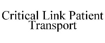 CRITICAL LINK PATIENT TRANSPORT