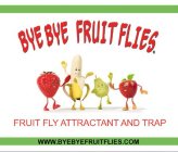 BYE BYE FRUIT FLIES BYEBYEFRUITFLIES.COM FRUIT FLY ATTRACTANT AND TRAP
