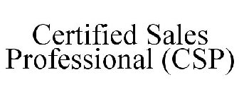 CERTIFIED SALES PROFESSIONAL (CSP)