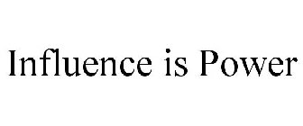 INFLUENCE IS POWER