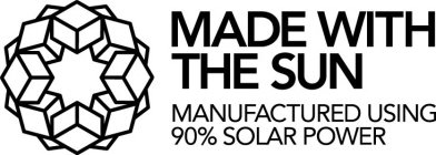 MADE WITH THE SUN MANUFACTURED USING 90% SOLAR POWER