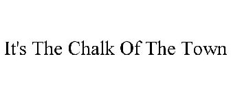 IT'S THE CHALK OF THE TOWN