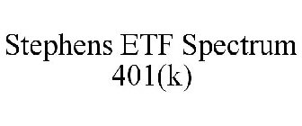STEPHENS ETF SPECTRUM 401(K)