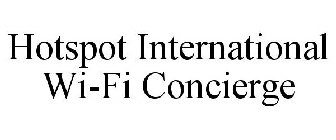 HOTSPOT INTERNATIONAL WI-FI CONCIERGE