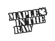 MAPLE IN THE RAW