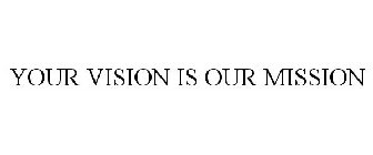 YOUR VISION IS OUR MISSION