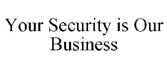 YOUR SECURITY IS OUR BUSINESS