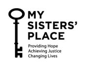 MY SISTERS' PLACE PROVIDING HOPE ACHIEVING JUSTICE CHANGING LIVES