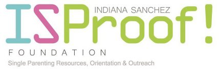 INDIANA SANCHEZ IS ISPROOF! FOUNDATION SINGLE PARENTING RESOURCES. ORIENTATION & OUTREACH