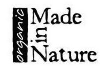 ORGANIC MADE IN NATURE