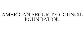 AMERICAN SECURITY COUNCIL FOUNDATION