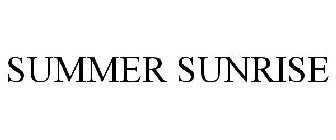 SUMMER SUNRISE