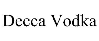 DECCA VODKA