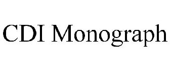 CDI MONOGRAPH