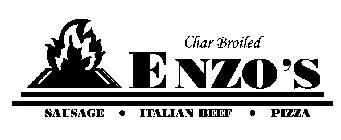 ENZO'S CHAR BROILED SAUSAGE · ITALIAN BEEF · PIZZA