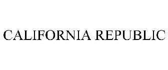 CALIFORNIA REPUBLIC