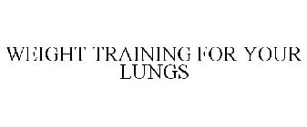 WEIGHT TRAINING FOR YOUR LUNGS
