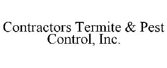 CONTRACTORS TERMITE & PEST CONTROL, INC.