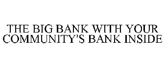 THE BIG BANK WITH YOUR COMMUNITY'S BANK INSIDE