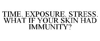 TIME. EXPOSURE. STRESS. WHAT IF YOUR SKIN HAD IMMUNITY?