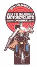 800-ON-A-BIKE AID TO INJURED MOTORCYCLISTS WWW.ONABIKE.COM
