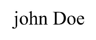 JOHN DOE