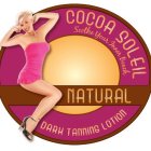 COCOA SOLEIL SOOTHE YOUR INNER BEACH NATURAL DARK TANNING LOTION