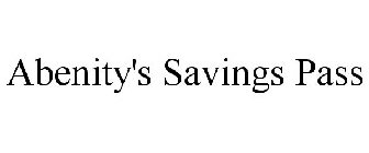 ABENITY'S SAVINGS PASS