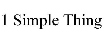 1 SIMPLE THING