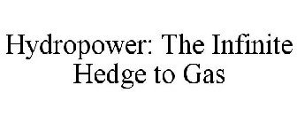 HYDROPOWER: THE INFINITE HEDGE TO GAS