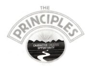 THE PRINCIPLES CHARACTER CREATES OPPORTUNITY