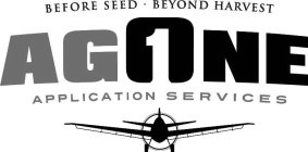 BEFORE SEED · BEYOND HARVEST AG1ONE APPLICATION SERVICES