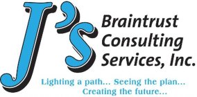 J'S BRAINTRUST CONSULTING SERVICES, INC. LIGHTING A PATH...SEEING THE PLAN...CREATING THE FUTURE...
