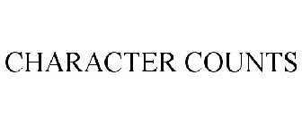 CHARACTER COUNTS