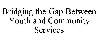 BRIDGING THE GAP BETWEEN YOUTH AND COMMUNITY SERVICES