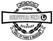 INTERNATIONAL TOWING & RECOVERY SURVIVOR FUND HALL OF FAME & MUSEUMFUND HALL OF FAME & MUSEUM