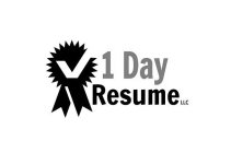 1 DAY RESUME LLC