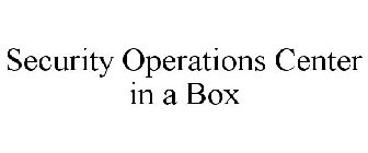 SECURITY OPERATIONS CENTER IN A BOX