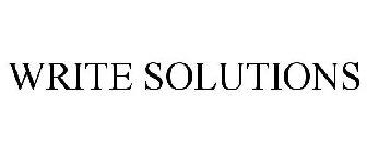 WRITE SOLUTIONS