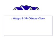 MONYA'S IN-HOME CARE