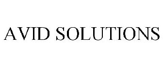 AVID SOLUTIONS