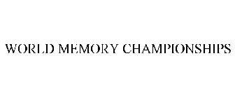 WORLD MEMORY CHAMPIONSHIPS