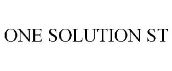 ONE SOLUTION ST