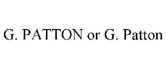 G. PATTON OR G. PATTON