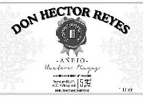 DON HECTOR REYES 100% DOMINICAN REPUBLIC RUM DR -AÑEJO- HECTOR REYES NONE GENUINE WITHOUT MY SIGNATURE