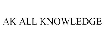 AK ALL KNOWLEDGE
