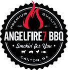 ANGELFIRE7 BBQ · SMOKIN' FOR YOU · PREMIUM QUALITY EST. 2011 CANTON GA