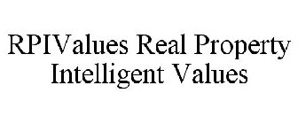RPIVALUES REAL PROPERTY INTELLIGENT VALUES