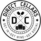 DIRECT CELLARS GET IN · GET WINE · GET SOCIAL DC