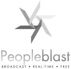 PEOPLEBLAST BROADCAST · REAL-TIME · FREE